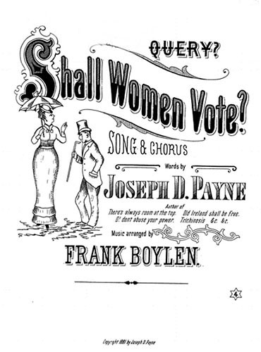 Shall Women Vote? - 1st song of the program