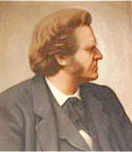 A portrait of Bjørnstjerne Bjørnson