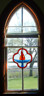 A window in the sanctuary.
